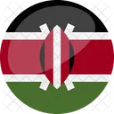 Kenia Bandera Pais Icono