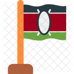 Kenia Flag Icono