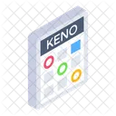 Gambling Game Lottery Game Keno Game Icon