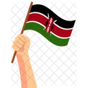 Kenya Hand Holding Nation Symbol Icon