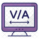 Kerning Button Va Graphic Kerning Font Icono