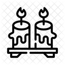 Kerze Wohndekor Aromatherapie Symbol