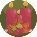 Thanksgiving Kerze Dekoration Symbol