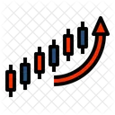 Kerze Nach Oben Kerzendiagramm Handelsdiagramm Symbol