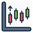 Kerzenhalter Diagramm Aktien Symbol