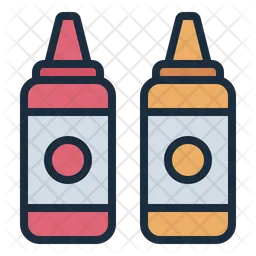 Ketchup And Mayonnaise  Icon