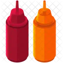 Ketchup Mustard Bottle Icon