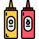 Ketchup Mustard Bottle Icon