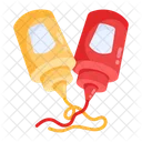 Ketchup Bottles Sauce Bottles Seasoning Bottles Icon
