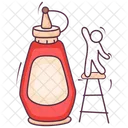 Ketchup Tomatensauce Tomatenmark Symbol