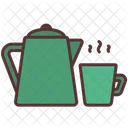 Kettle Coffee Camp Icon