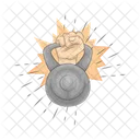 Kettlebell Fitness Gym Icon