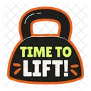 Kettlebell Weight Lift Icon
