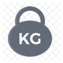Kg Weight Gym Icon