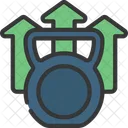 Kettlebell Dumbbell Weightlifting Icon