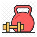 Kettlebell And Dumbbell  Icon