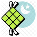 Ketupat Fasting Religion Icon