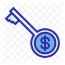 Business Key Dollar Icon