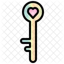Key Valentine Heart Icon