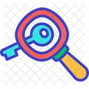 Key Keyword Search Loupe Icon