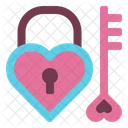 Key Heart Lock Icon