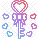 Key Heart Lock Icon