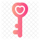 Key Access Love And Romance Icon