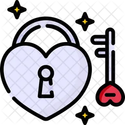 Key And Lock  Icon