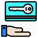 Hand Key Card Key Icon