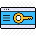 Key Card Lock Smart Key Icon