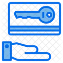 Hand Key Card Key Icon