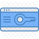 Key Card Lock Smart Key Icon