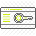 Key Card Lock Smart Key Icon