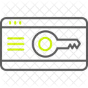 Key Card Lock Smart Key Icon