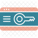 Key Card Lock Smart Key Icon
