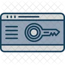 Key Card Lock Smart Key Icon