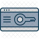 Key Card Lock Smart Key Icon