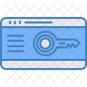 Key Card Lock Smart Key Icon