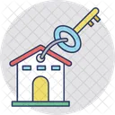 Key Keychain House Icon