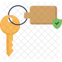 Key Chain Shield Insurance Icon