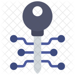 Key Encryption Icon - Download in Flat Style