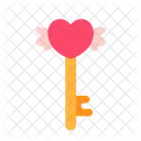Key heart  Icon
