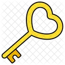 Key Heart Love Valentine Icon