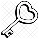 Key Heart Love Valentine Icon