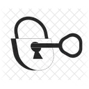 Key in padlock  Icon
