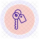 Key Label Line Icon Icon