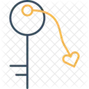 Key Love Day Heart Icon
