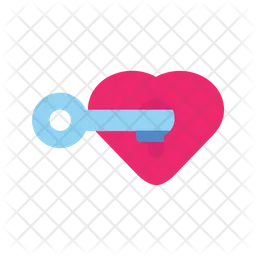 Key Love Symbol  Icon