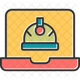 Key Management Icon - Download in Colored Outline Style