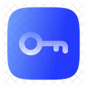 Key Minimalistic Square Lock Icon Security Icon Icon